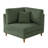 Seemab Upholstered Green Corduroy Armchair with Pillow Back, One Arm Single Chair Module Part For Sectional Sofa-94322388