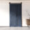Homacer 84“ High Unassembled & Finished Navy Barn Door, Two 22" x 84" Doors with Bi-Fold Top Mount Hardware Kit