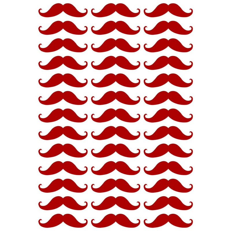 Adhésif décoratif moustaches-kids rooms, Bourgogne