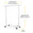 Mcnaughton Metal Adjustable Rolling Clothing Rack