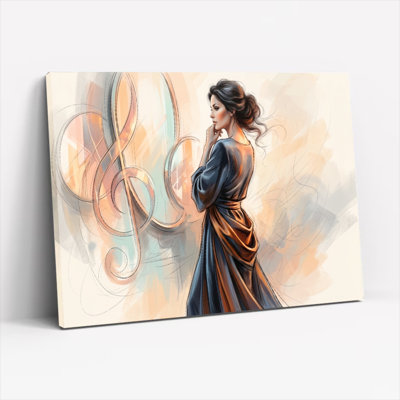 «Elegant Woman», reproduction d'art sur toile, ensemble de 1