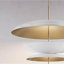 Lustre à niveaux lumineux DEL avec accents en verre-85359851-85359852