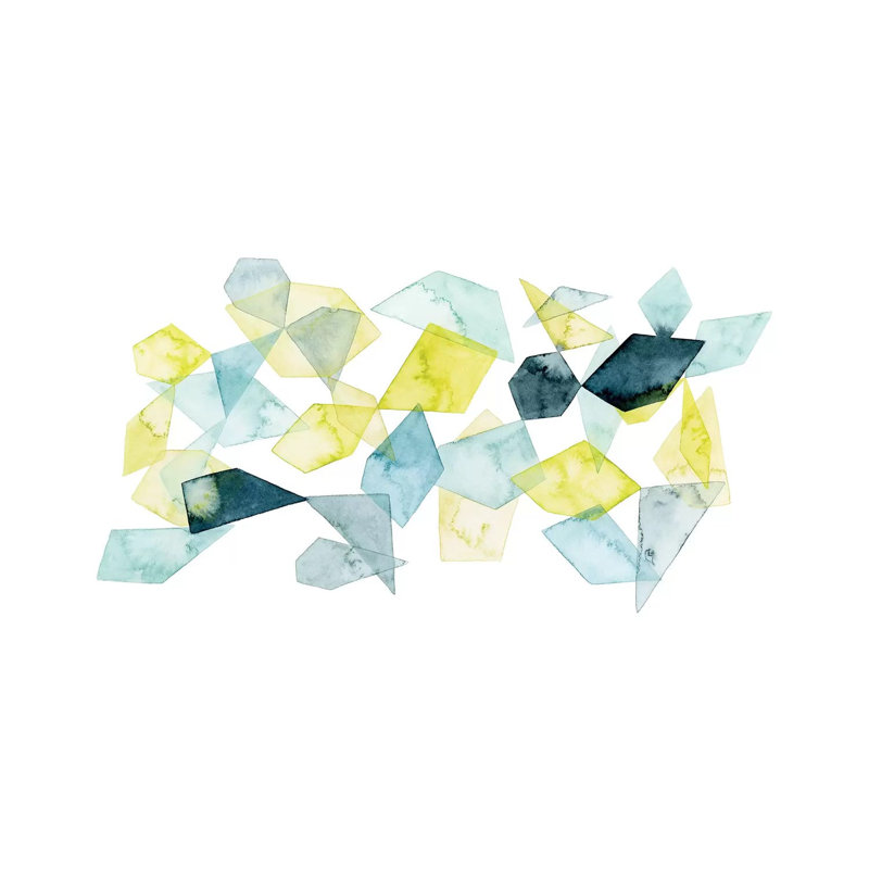 Seaglass Abstract II by Grace Popp - Wrapped Canvas Painting, 20.32 cm H x 30.48 cm W