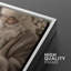 «Neutral Toned Christmas Trio with Santa, Books and Deer Art», reproduction d'art sur toile encadrée 3 pièces-120667432-120667434
