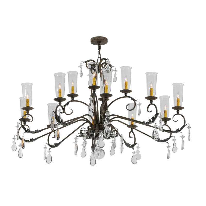 Lustre classic de style bougie 14 lumières Lyndell