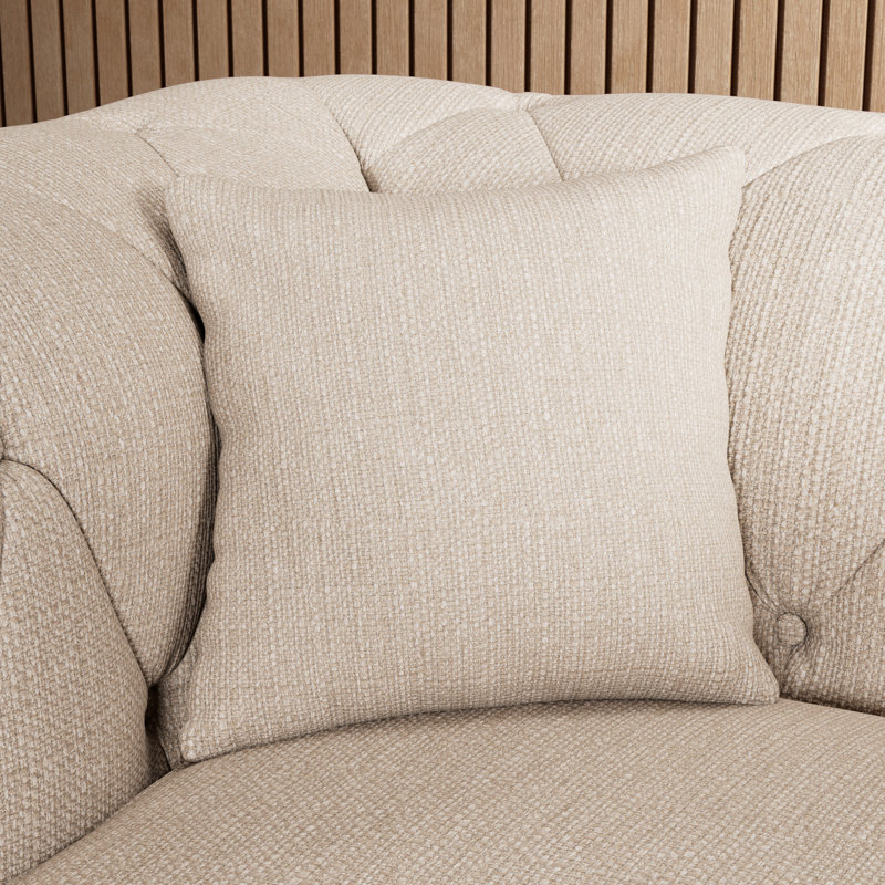 Ellrich Upholstered Chair And A Half, Walnut, Oyster