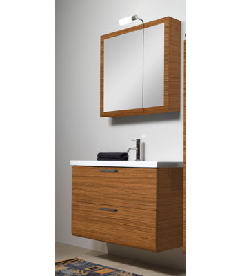 Ensemble de meuble-lavabo simple 39 "avec miroir Luna