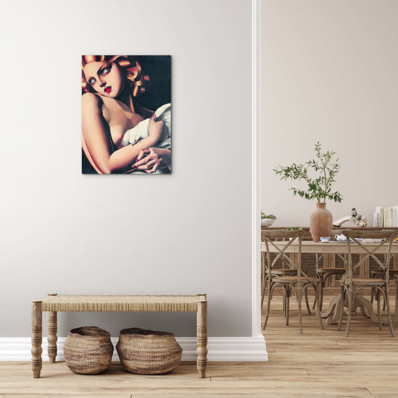 Woman with Dove 77.5cm H x 58cm W MetalArt Materic Aluminum Satin Effect, Frameless Panel, Lightweight Ready to Hang