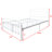 White Metal Bed Frame For Queen Size, Victorian Style Headboard, And Reliable Durability Platform Bedroom, Style, Under Storage Quick Assembly