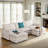 Oversized U-Shaped Sectional Sofa 4-Seater Corduroy Cloud Couch Deep Seat with 2 Movable Footrests-1373398443-1373398442