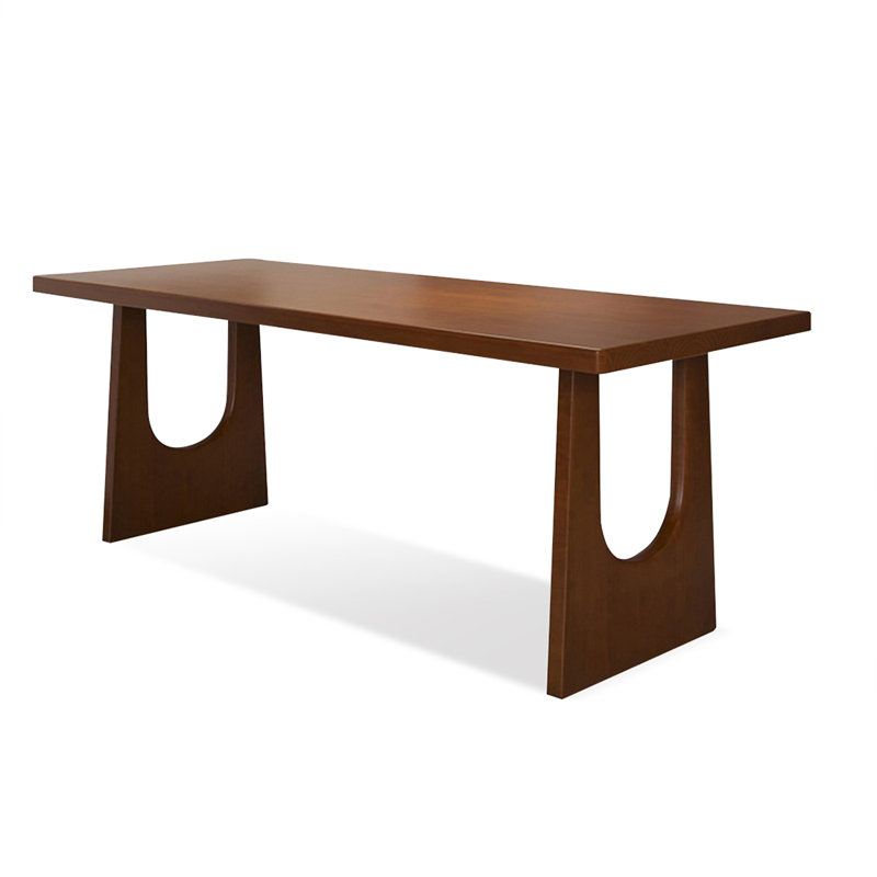 Brown Rectangular Solid Dining Table For Dining Room/Kitchen, 29.53”H x 70.87”L x 31.5”W