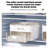 Food Grade Ice Cube Mold, Large Capacity Ice Tray with Storage Box, Press-Type Ice Maker for Home Freezer - White-914927092