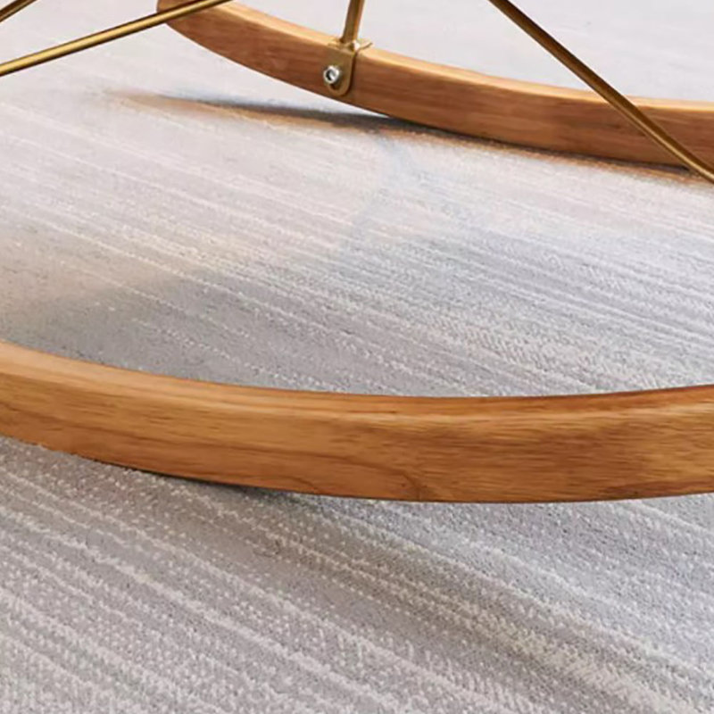 Chaise berçante légère en velours