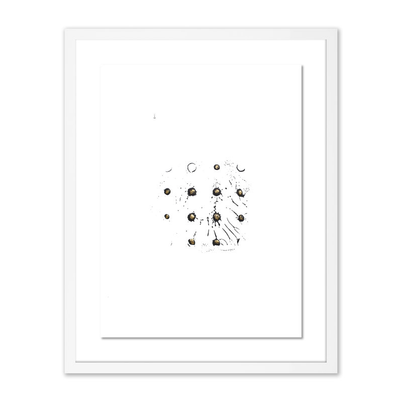 Gray Golden Imprint 15 Print by Anne Mersmann, White, 24" H x 19" W x 1.5" D