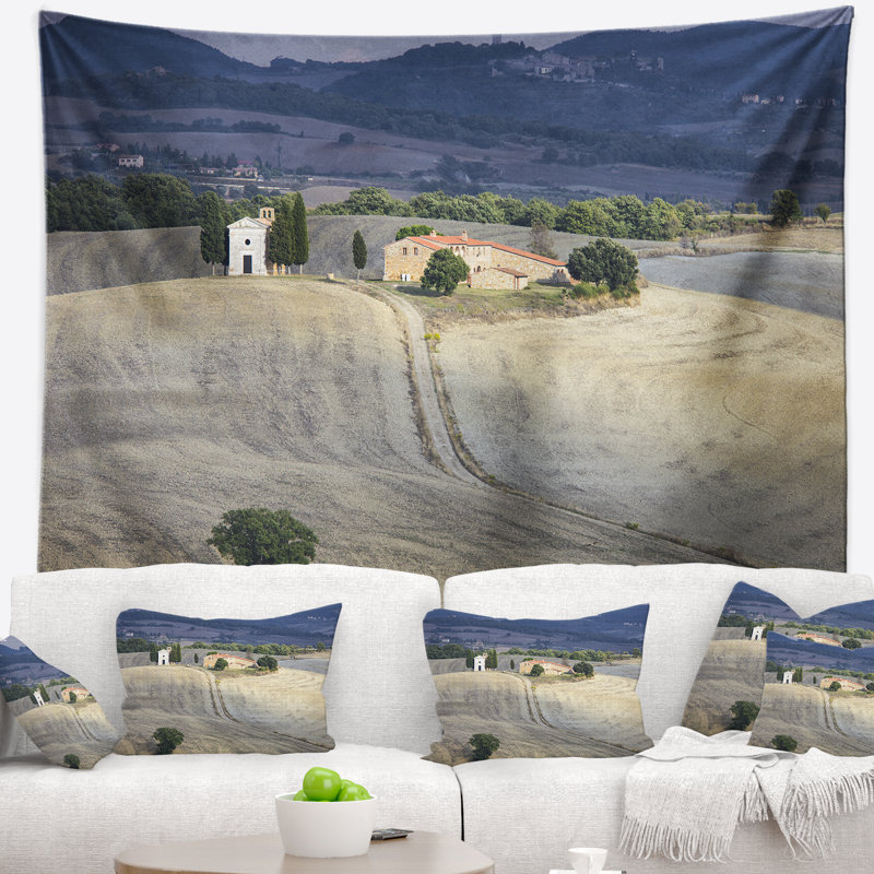Magnifique tapisserie paysage de sable, H 32 po x l 39 po