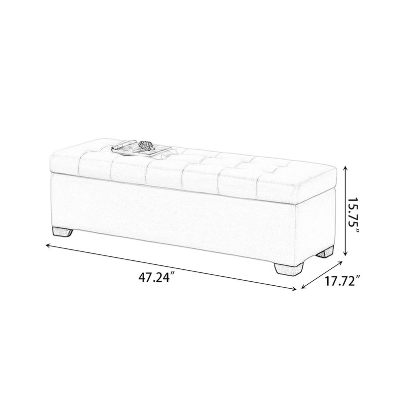Banc rembourré rose foncé, Rose profond