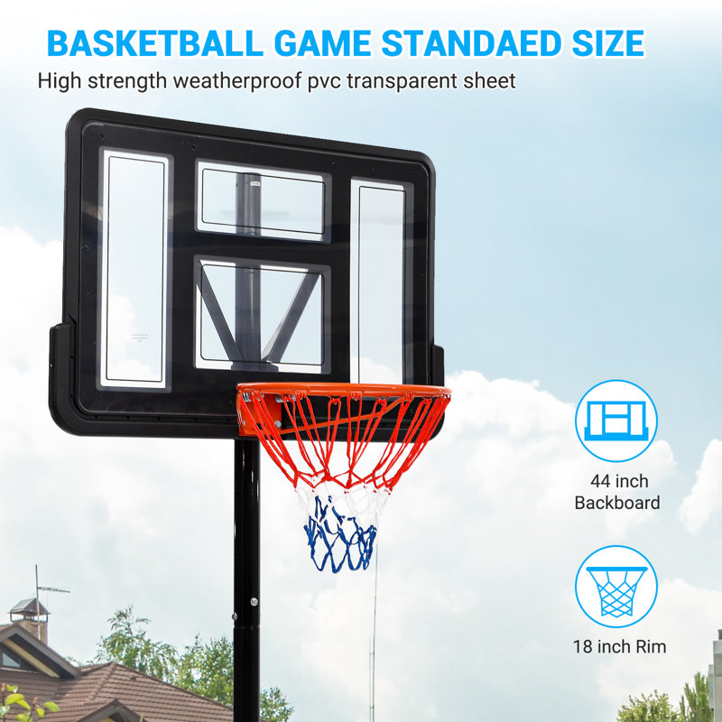 Idealhouse Portable Full-Size Basketball Hoop