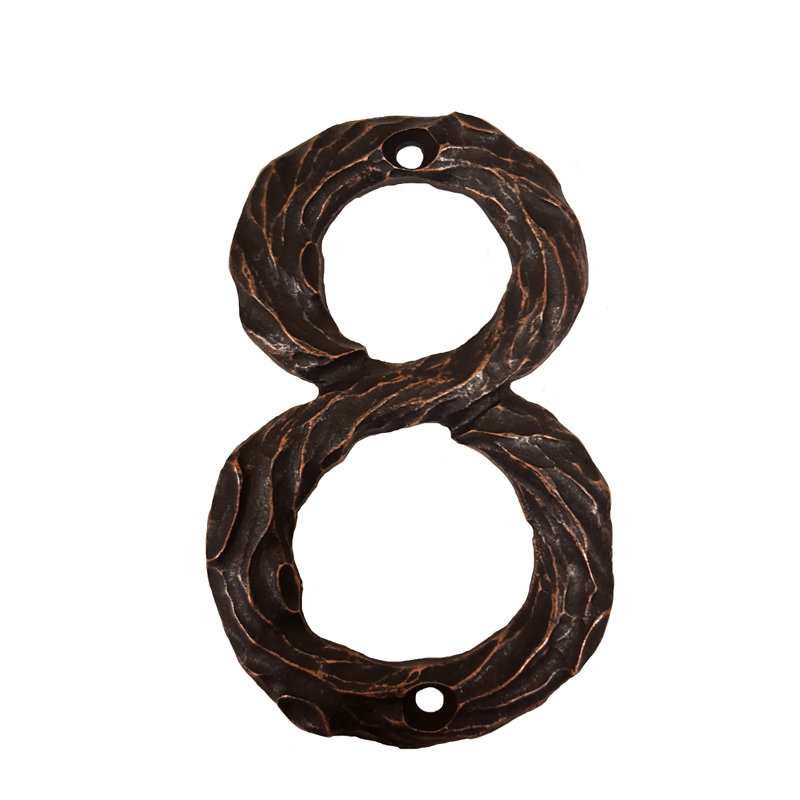 Numéro de maison de 4 po, 8, Étain
