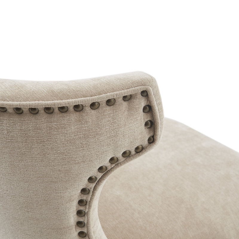 Tabouret de comptoir pivotant à 360 degrés Emmett Garnell, Beige