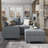 Manusite Convertible Modular Sectional Couch With Reversible Storage Chaise-780328986