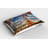 Ambesonne Eiffel Tower Pillow Sham 2 Pack Eiffel Tower with Boat Dark Orange Cinnamon-100395328