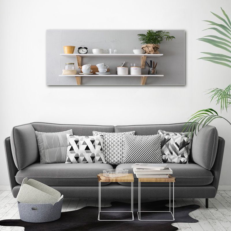 Decorations On The Shelf - No Frame Print on Canvas