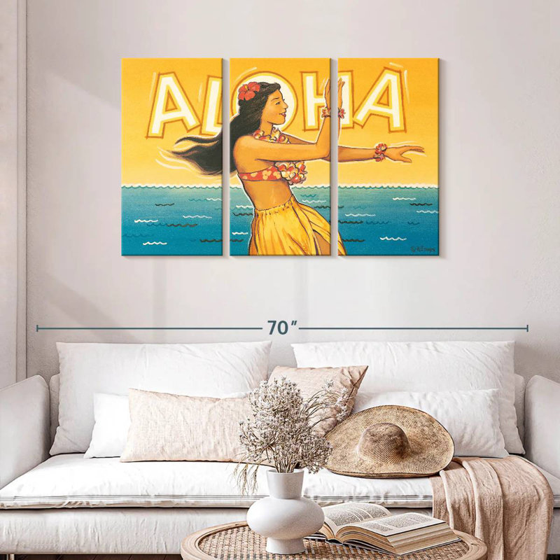 Gillard Aloha Hawaii II, H 28 po x l 45 po