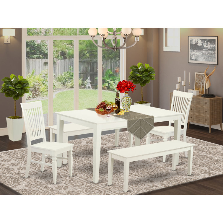 Alingtons Solid Wood Rubberwood Dining Set