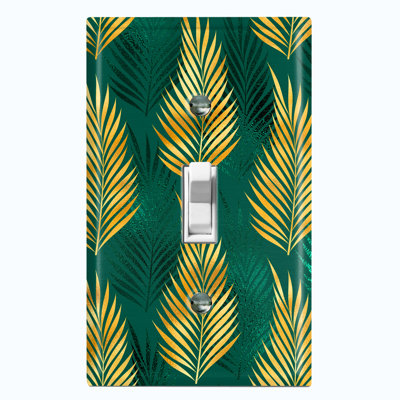 Patterned 1 - Gang Toggle Light Switch Standard Wall Plate