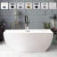 Baignoire de trempage autoportante 66,9 "x 31,5"-75068072