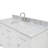 Aberdeenshire 54" Single Bathroom Vanity with Carrara White Marble Top-85364000