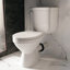 Rear Outlet Toilet With Powerful Flush & Space-Saving Design, 7" Rough-in Back Discharge