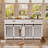 Large Dog Crate Furniture With 2 Drawers And Divider