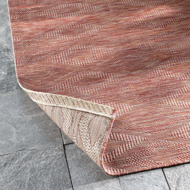 Colon Geometric Hand Woven Indoor / Outdoor Area Rug, Rectangle 61 x 109 cm