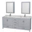 Sheffield 79" Double Bathroom Vanity Base Only-31336917