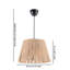 Chriselle - Light Natural LED Pendant