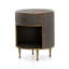 Shagreen Liddell Round Nightstand-391001969