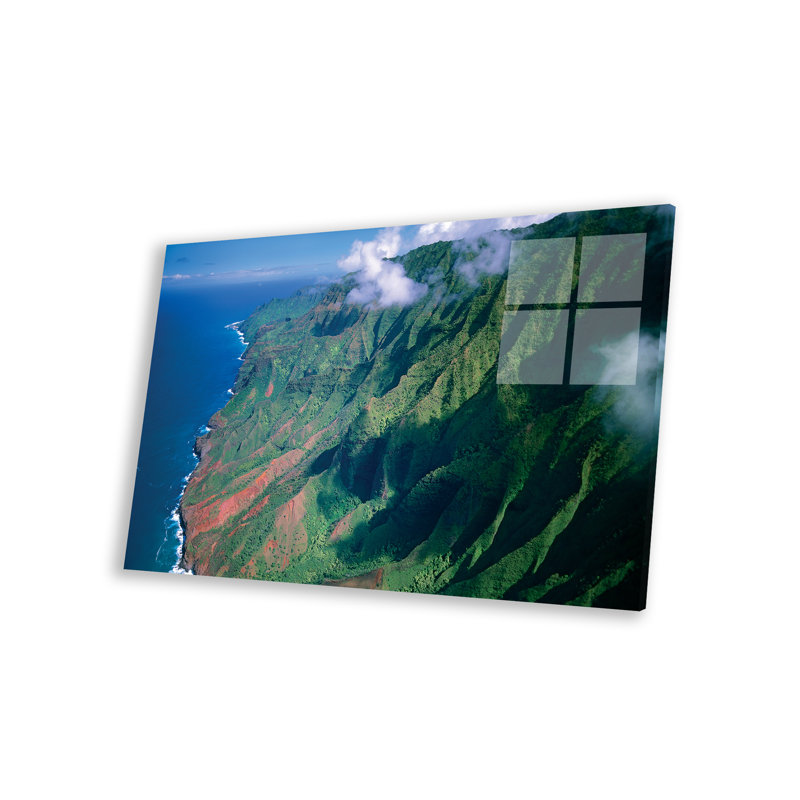 " Rugged Cliffs Along Na Pali Coast State Park, Kauai, Hawaii " Print