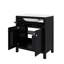 Ensemble de meuble-lavabo autoportant de 30 pouces avec lavabo, ensemble de lavabo simple avec tiroirs, une armoire et un tiroir basculant-863803360