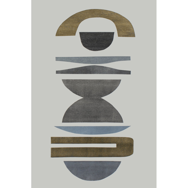 Neutral Totems VI by Rob Delamater - Wrapped Canvas Painting, 76cm H x 51cm W