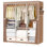 Rangement pour garde-robe de garde-robe avec 3 tringles de suspension, organisateurs de rangement et garde-robe portatifs, armoire à vêtements avec étagère à vêtements, assemblage sans outil