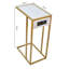 Delarosa Frame End Table with Built-In Outlets-43117268