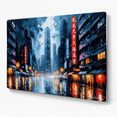 Art mural gris en villes avec villes de Hong-kong