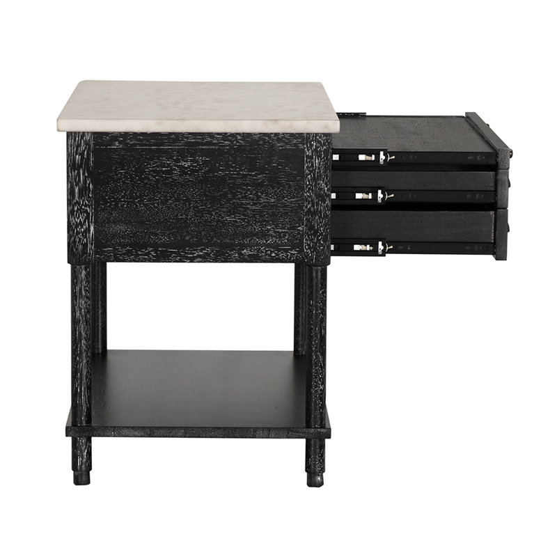 Artemio Side Table With Marble Top