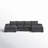 Biaggio Boneless Modular U-Shaped Sectional with 2 Ottomans-51660757-1436640
