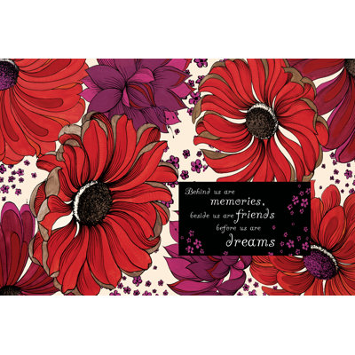 Inspirational Flowers - Wrapped Canvas Print