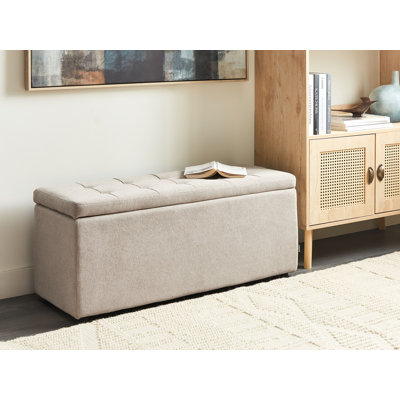 Rabecka Polyester Upholstered Storage Bench