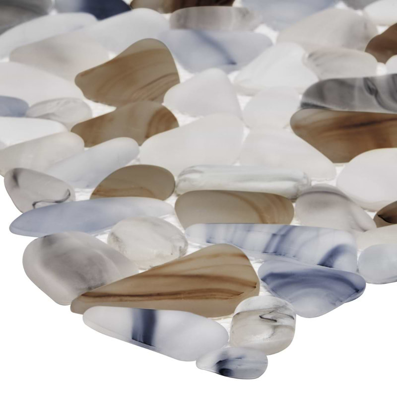 Riverglass 12x12 Frosted Glass Mosaic Tile