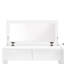 Lit plateforme double en bois avec 6 tiroirs, tablettes et coiffeuse-55608918