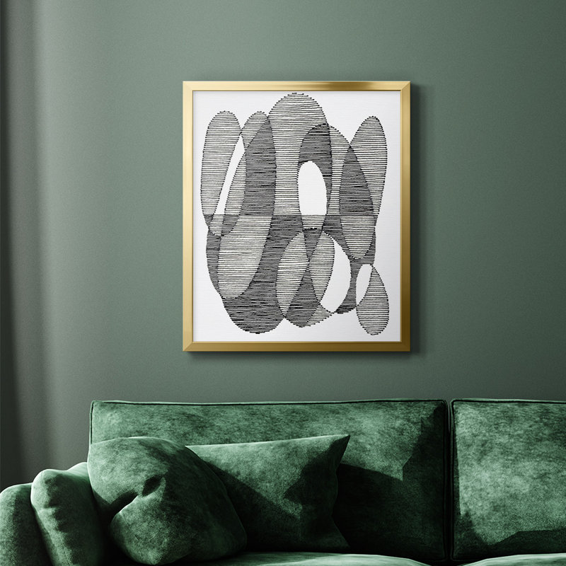 Toile encadrée de qualité supérieure, prête à être accrochée, Or, H 20 po x l 16 po